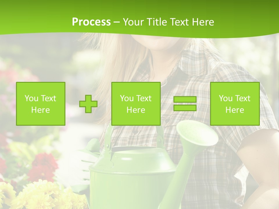 Commercial Growing Greenhouse PowerPoint Template