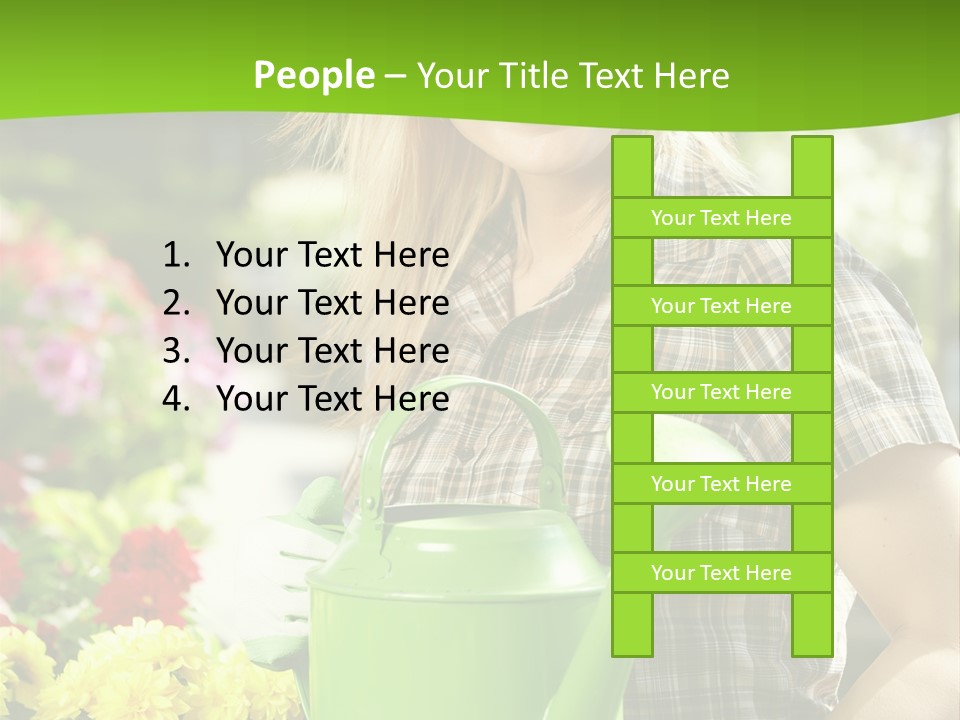 Commercial Growing Greenhouse PowerPoint Template