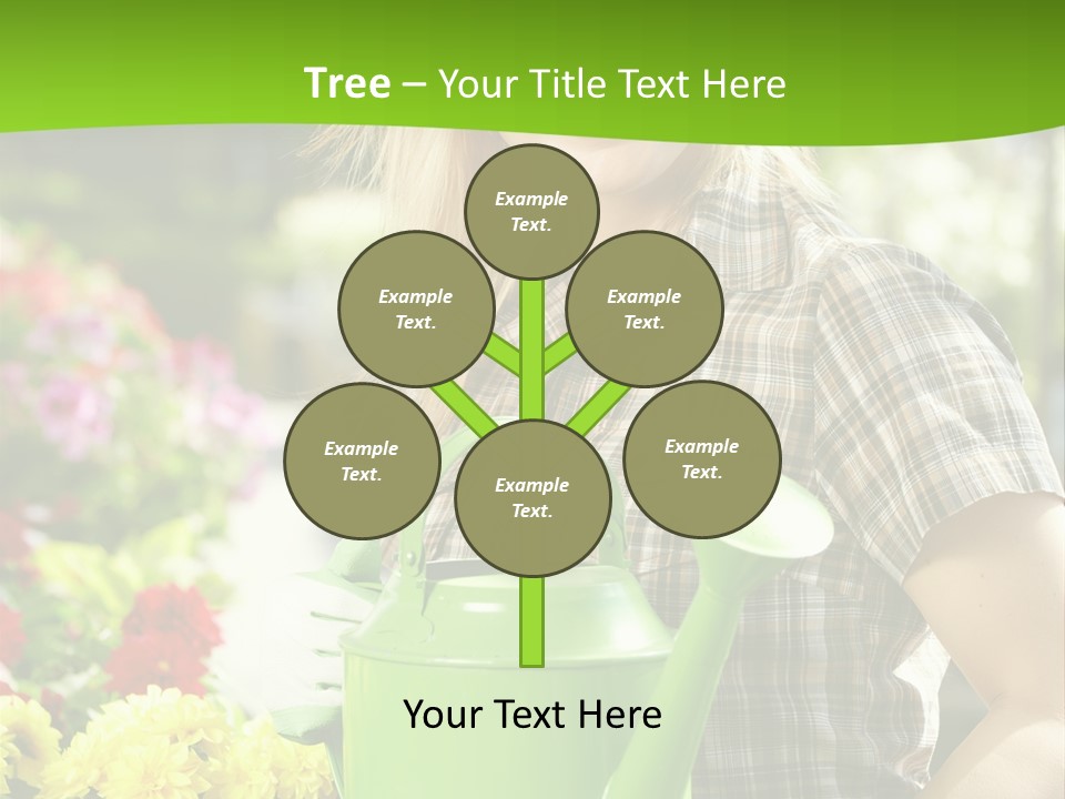 Commercial Growing Greenhouse PowerPoint Template