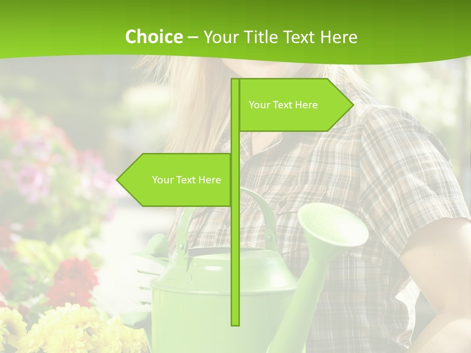 Commercial Growing Greenhouse PowerPoint Template