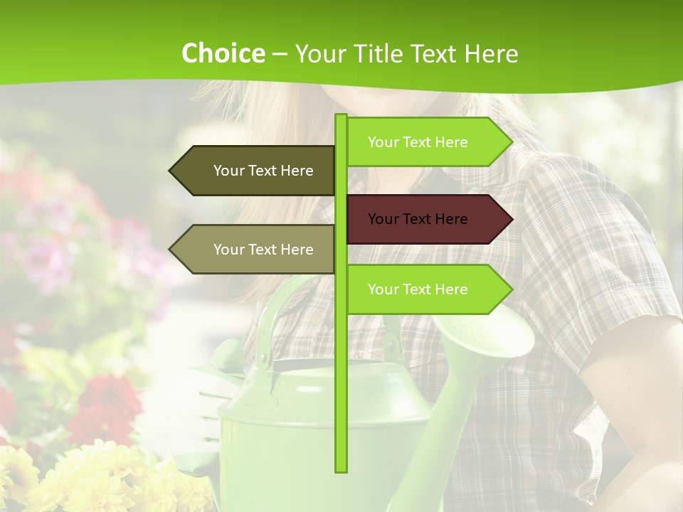 Commercial Growing Greenhouse PowerPoint Template