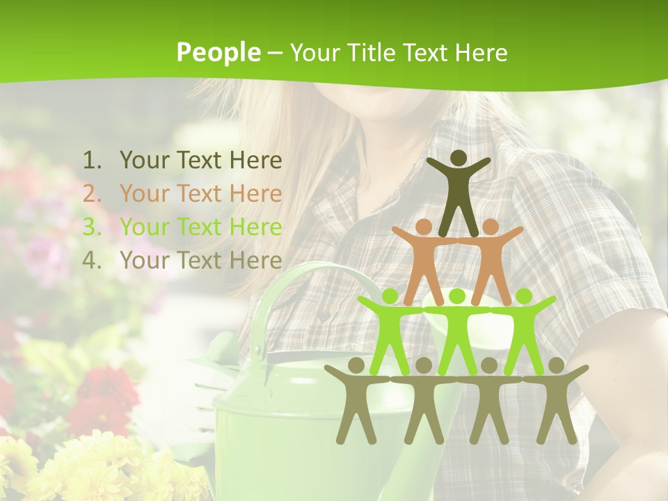 Commercial Growing Greenhouse PowerPoint Template