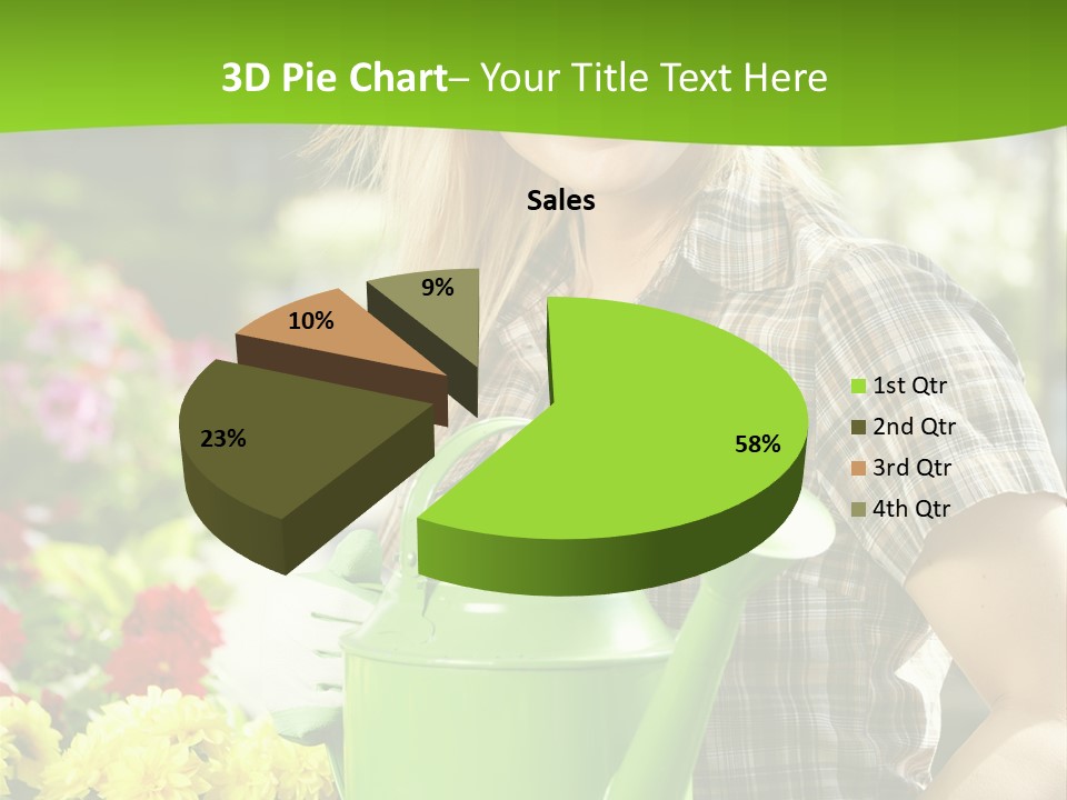 Commercial Growing Greenhouse PowerPoint Template