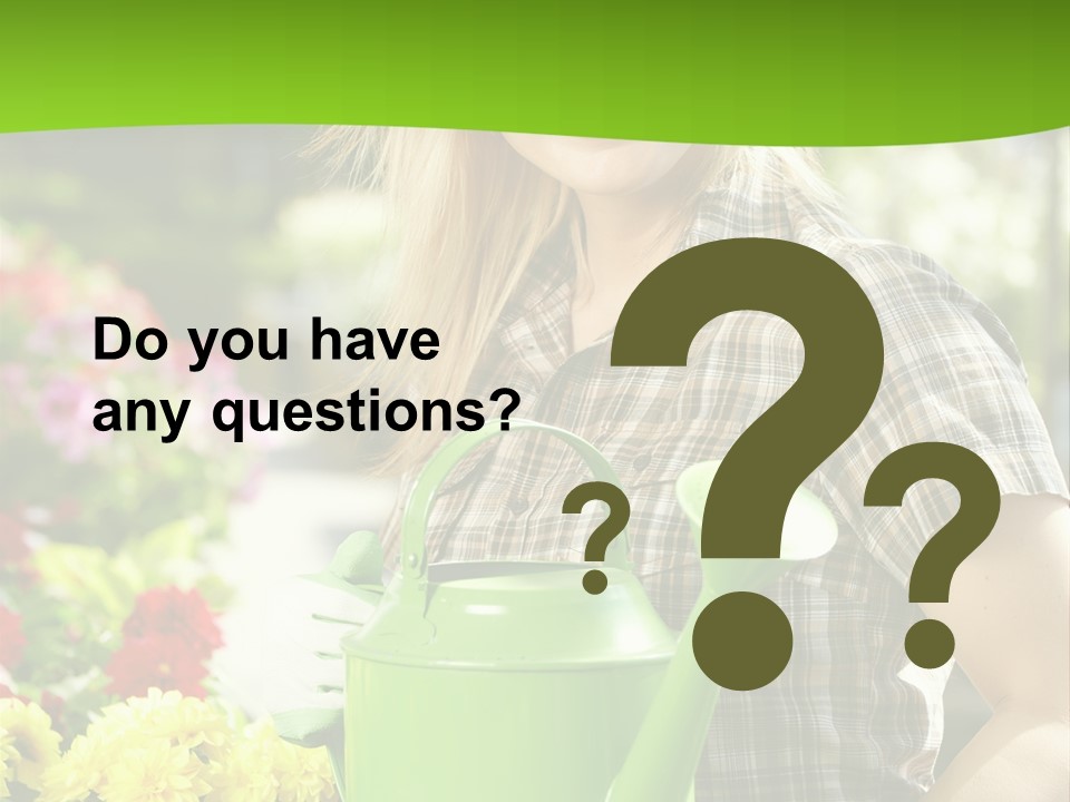 Commercial Growing Greenhouse PowerPoint Template