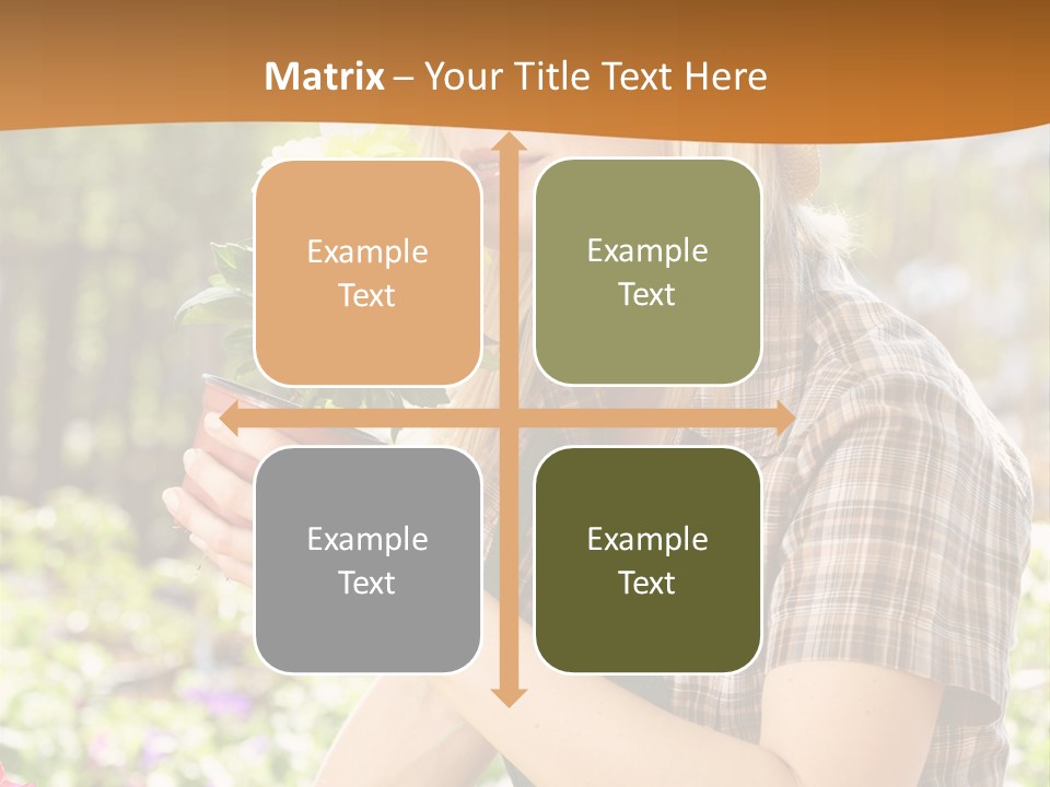 Worker Bloom Flower PowerPoint Template