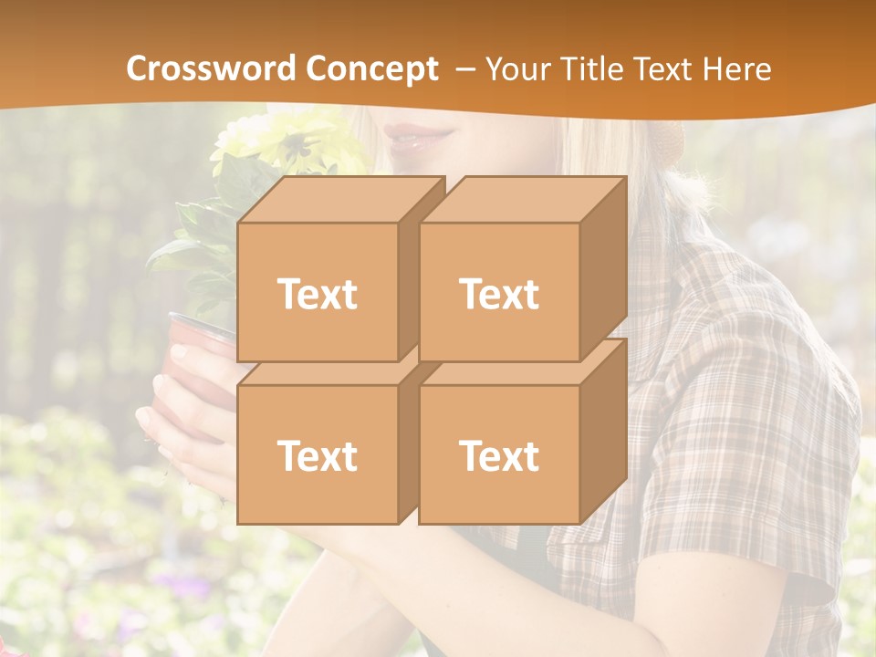 Worker Bloom Flower PowerPoint Template