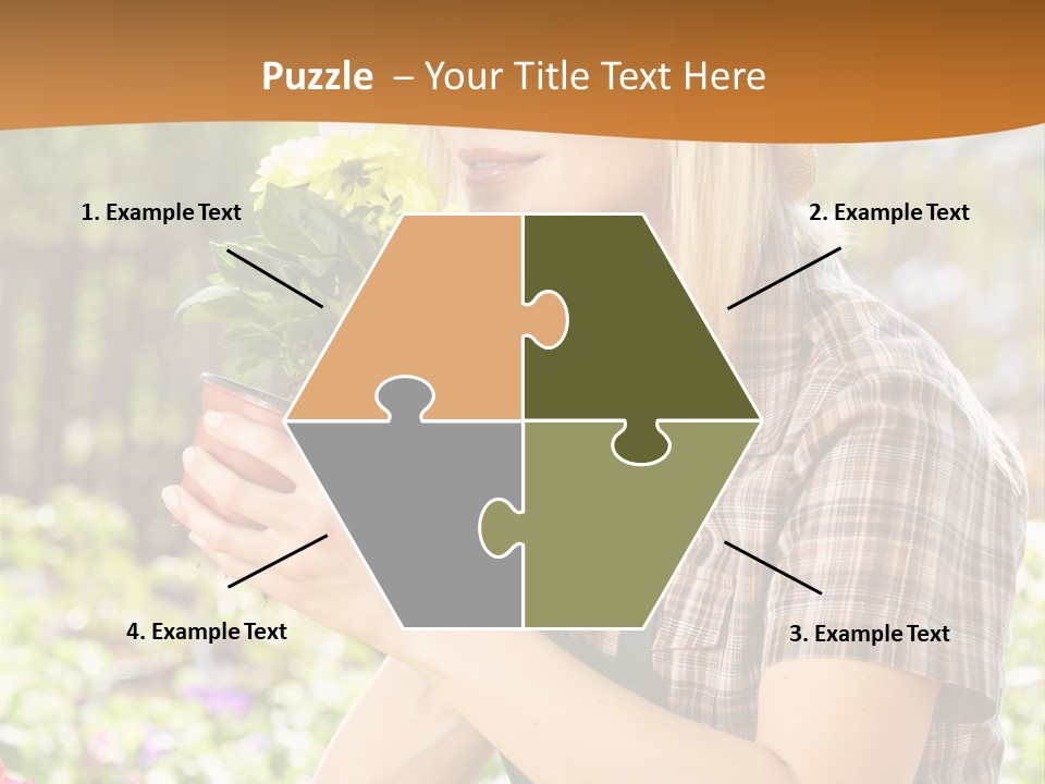 Worker Bloom Flower PowerPoint Template