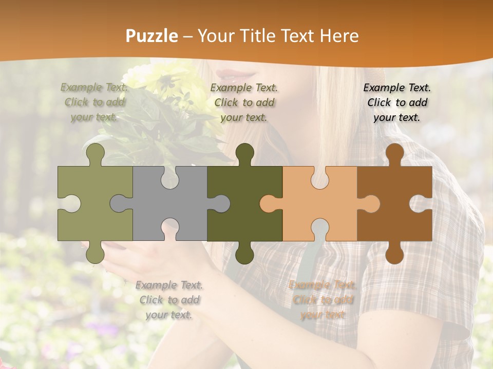 Worker Bloom Flower PowerPoint Template