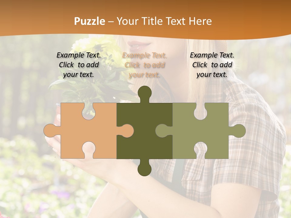 Worker Bloom Flower PowerPoint Template