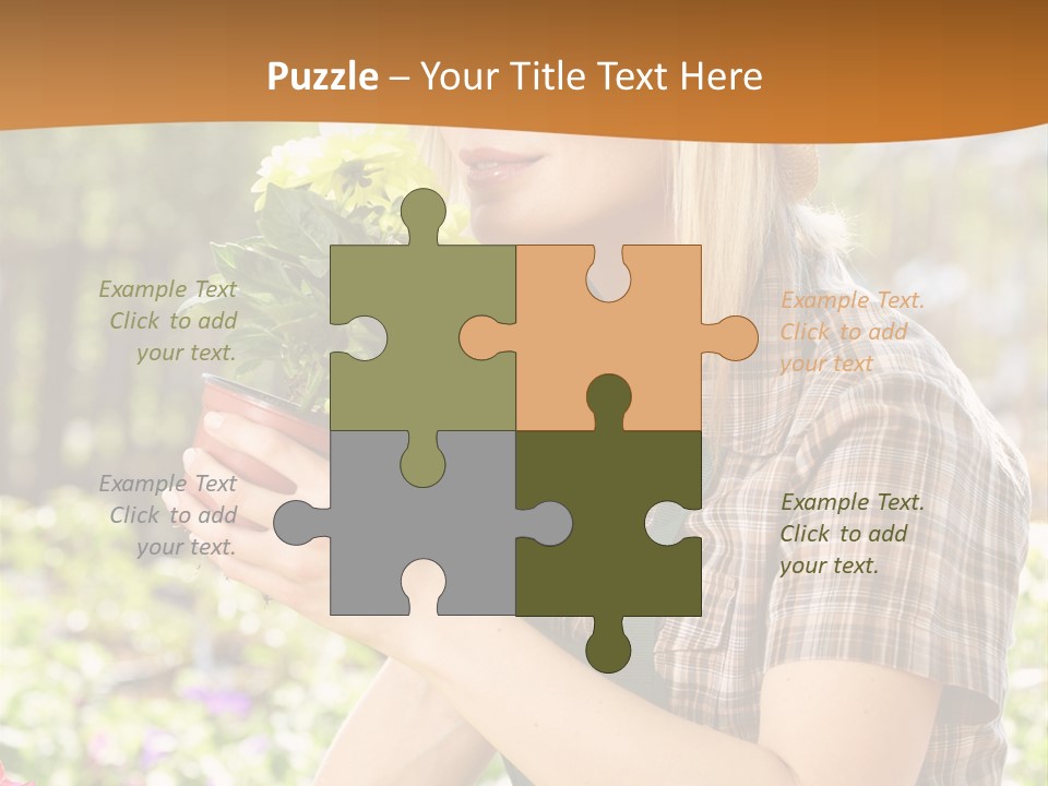 Worker Bloom Flower PowerPoint Template