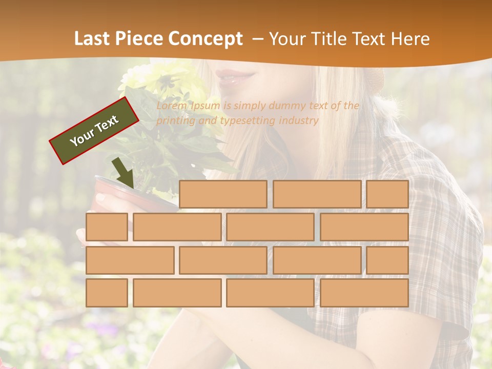 Worker Bloom Flower PowerPoint Template