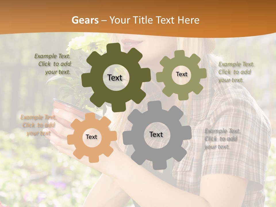 Worker Bloom Flower PowerPoint Template