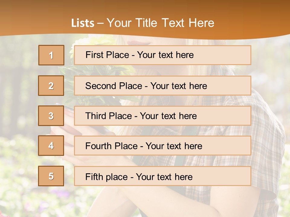 Worker Bloom Flower PowerPoint Template