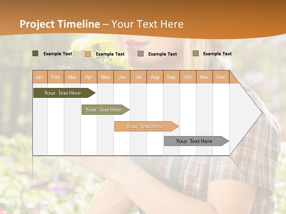 Worker Bloom Flower PowerPoint Template
