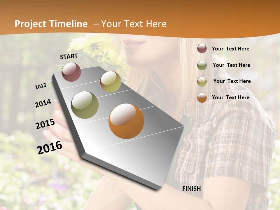 Worker Bloom Flower PowerPoint Template