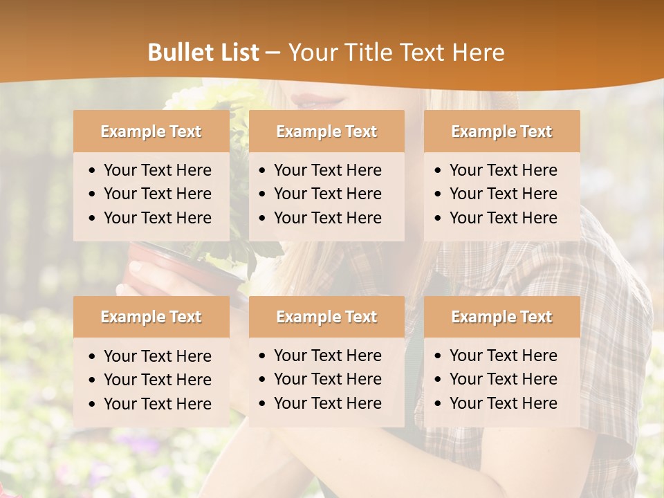 Worker Bloom Flower PowerPoint Template