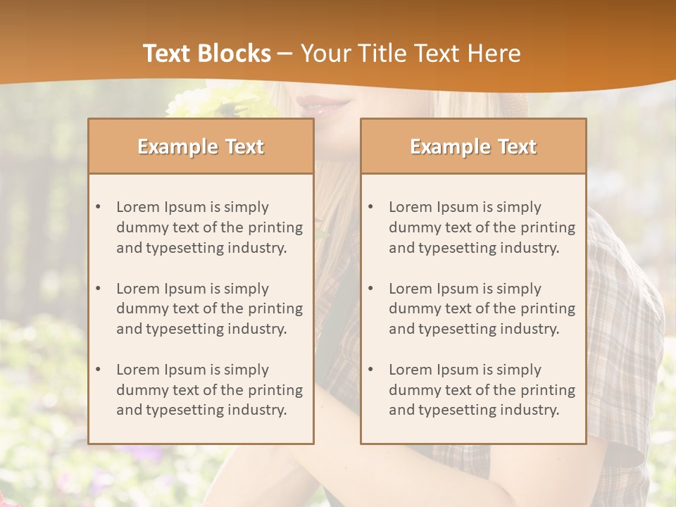 Worker Bloom Flower PowerPoint Template