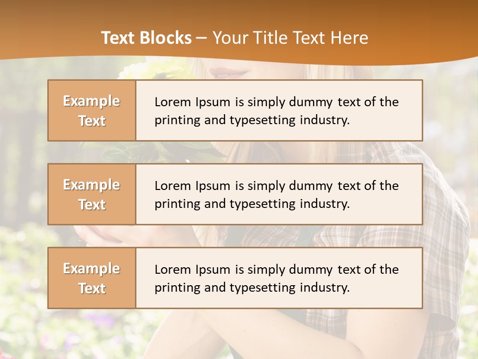 Worker Bloom Flower PowerPoint Template