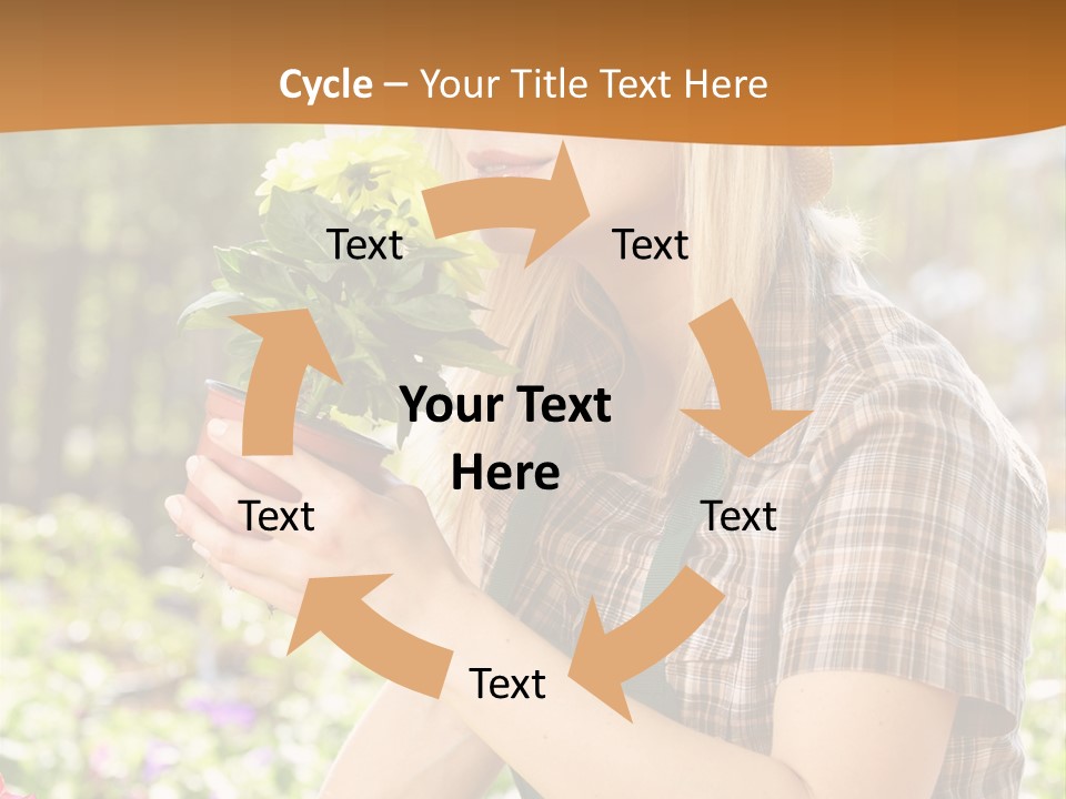 Worker Bloom Flower PowerPoint Template
