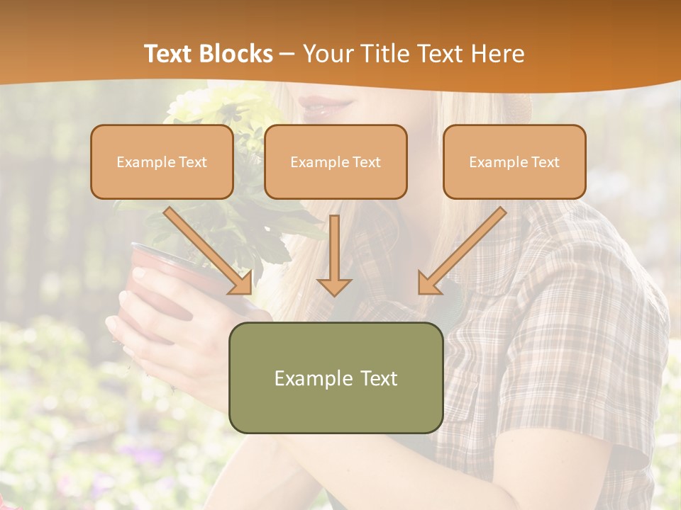 Worker Bloom Flower PowerPoint Template