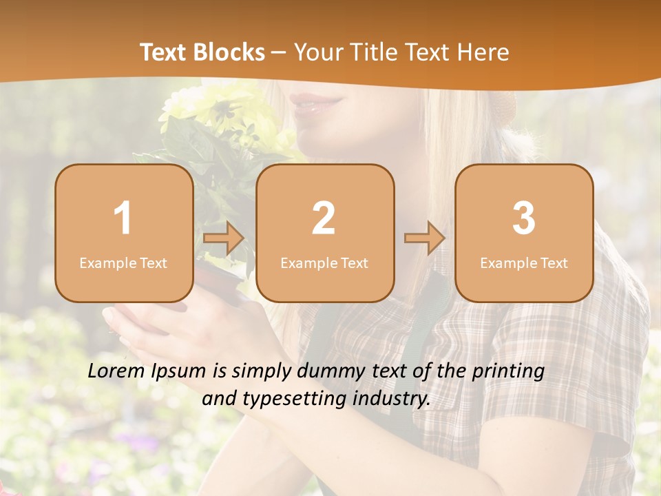 Worker Bloom Flower PowerPoint Template