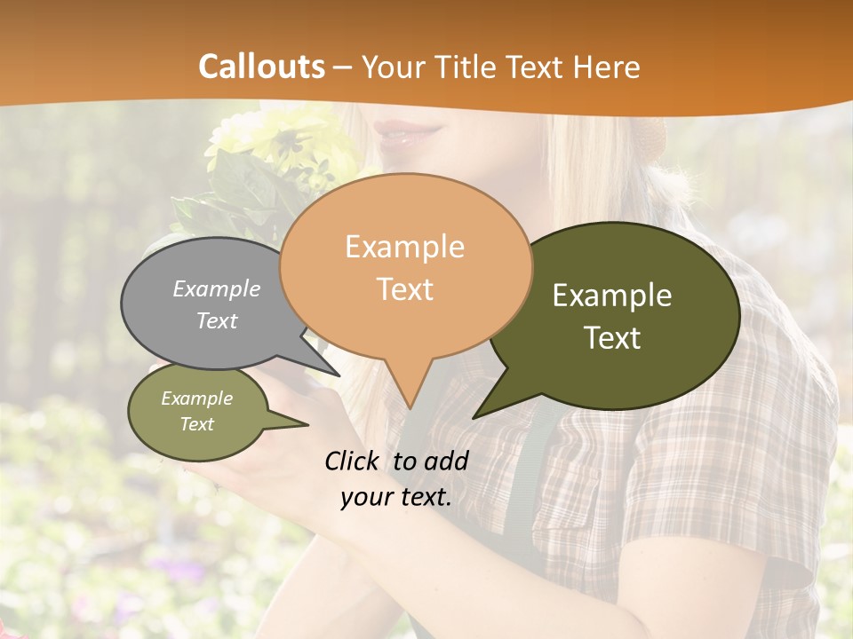 Worker Bloom Flower PowerPoint Template