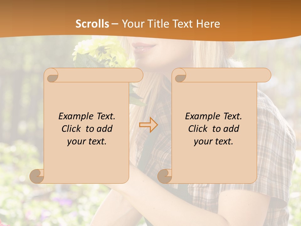 Worker Bloom Flower PowerPoint Template