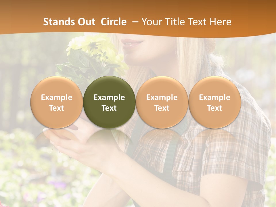 Worker Bloom Flower PowerPoint Template