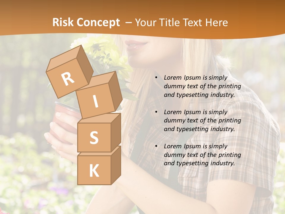 Worker Bloom Flower PowerPoint Template