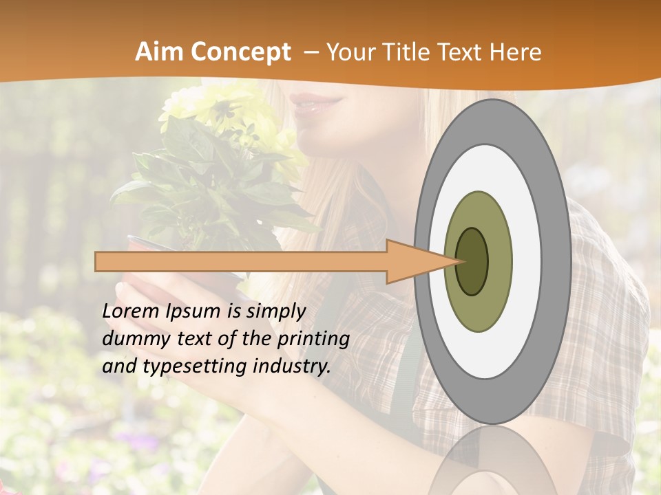Worker Bloom Flower PowerPoint Template