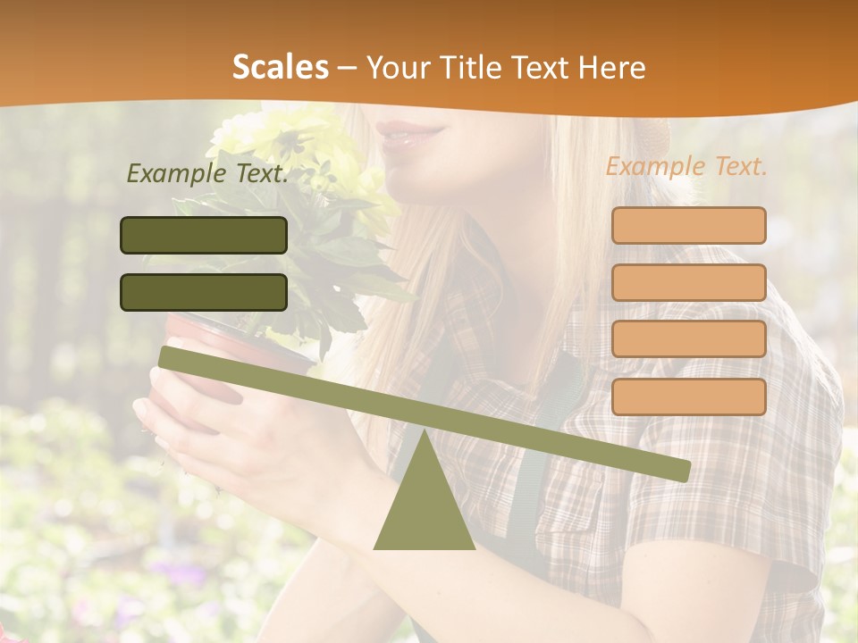 Worker Bloom Flower PowerPoint Template