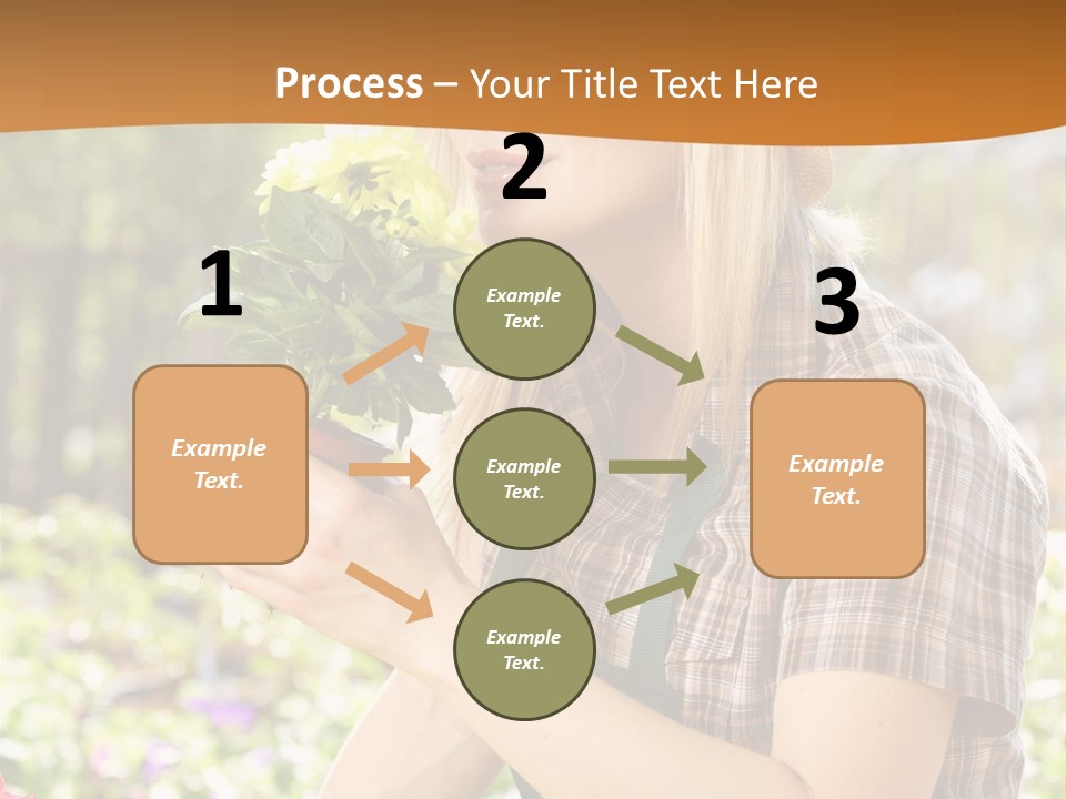 Worker Bloom Flower PowerPoint Template