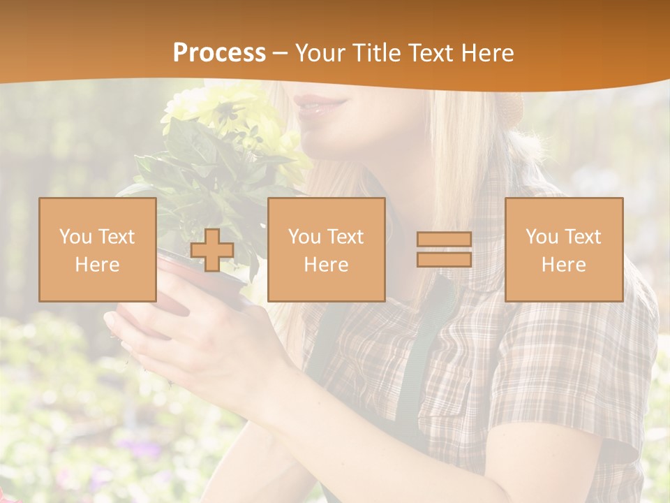Worker Bloom Flower PowerPoint Template