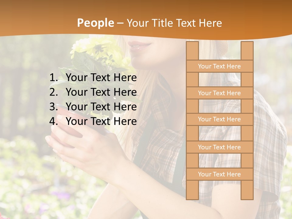 Worker Bloom Flower PowerPoint Template