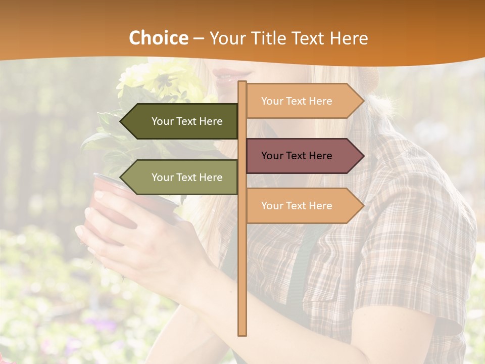 Worker Bloom Flower PowerPoint Template