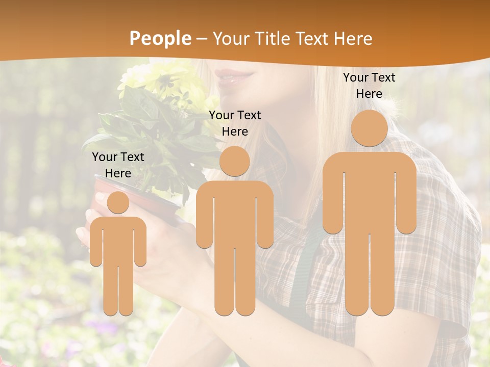 Worker Bloom Flower PowerPoint Template