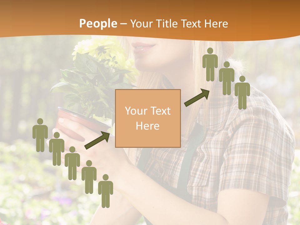 Worker Bloom Flower PowerPoint Template