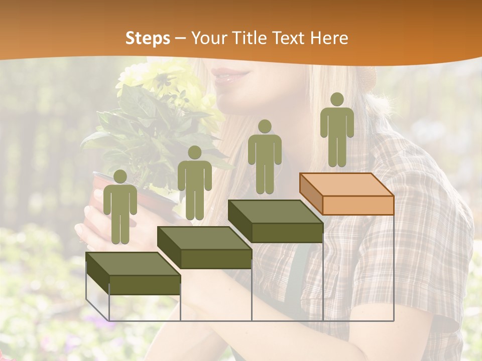 Worker Bloom Flower PowerPoint Template
