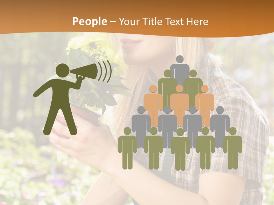 Worker Bloom Flower PowerPoint Template