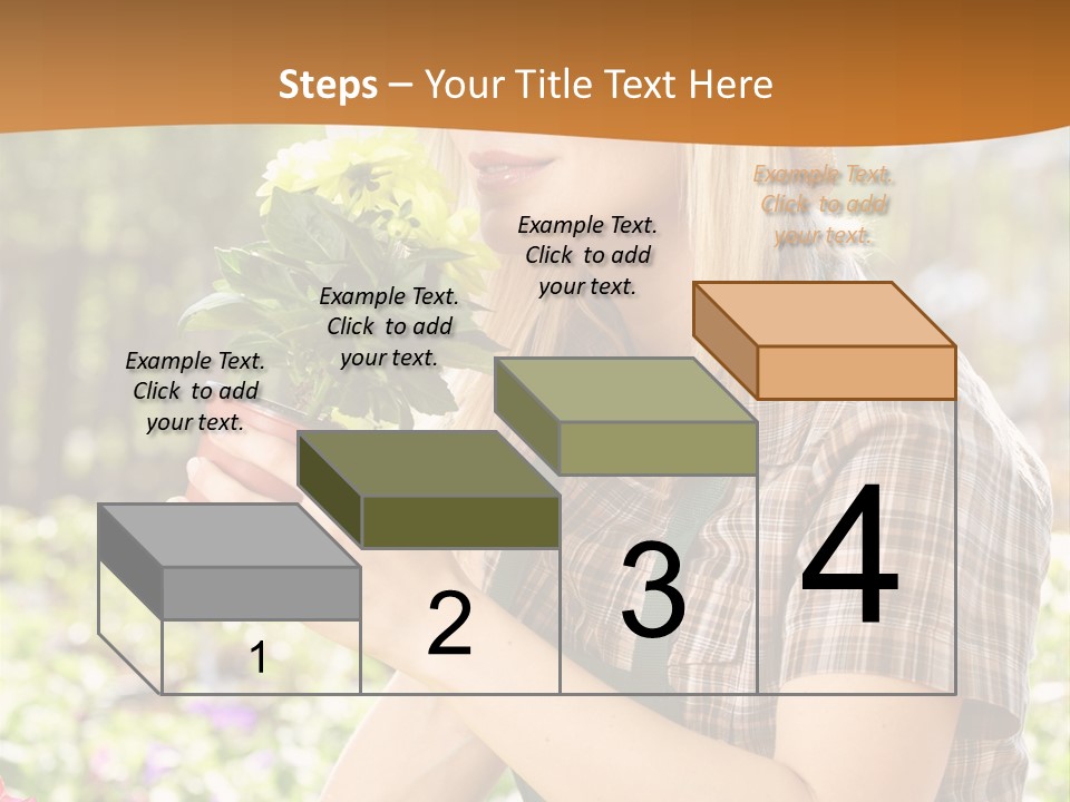 Worker Bloom Flower PowerPoint Template