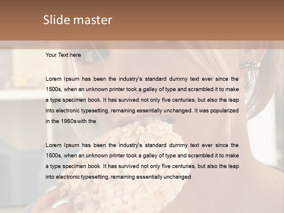 Healthy Habits Portrait PowerPoint Template