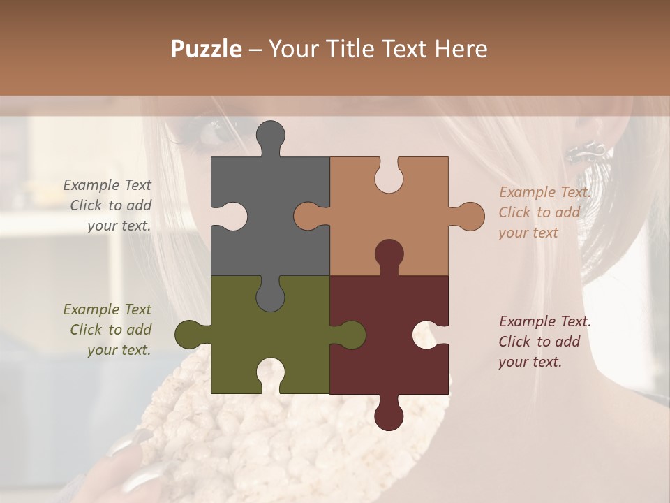 Healthy Habits Portrait PowerPoint Template