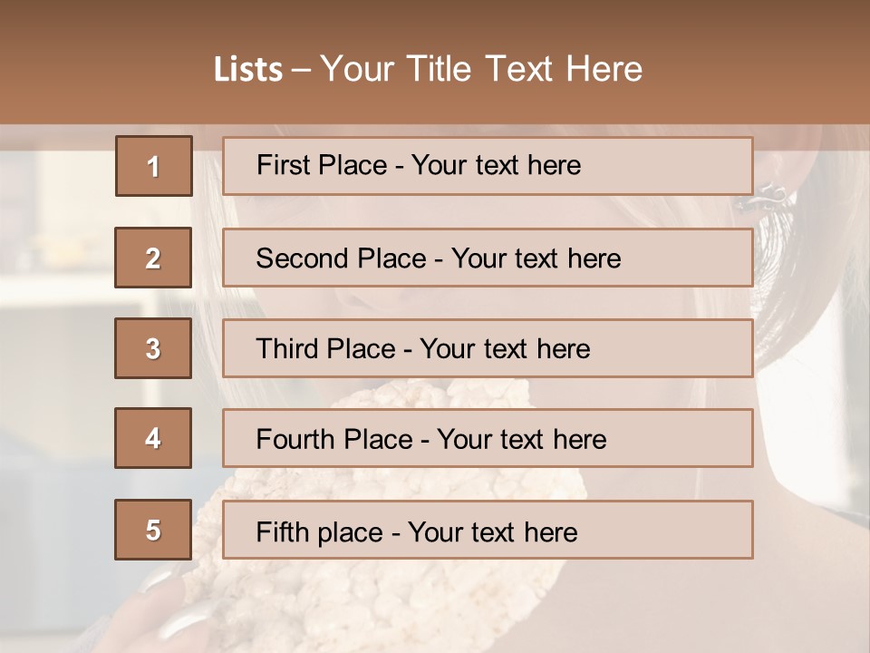 Healthy Habits Portrait PowerPoint Template