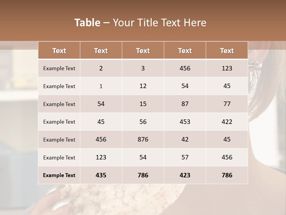 Healthy Habits Portrait PowerPoint Template
