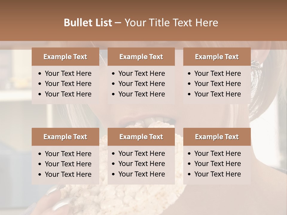 Healthy Habits Portrait PowerPoint Template