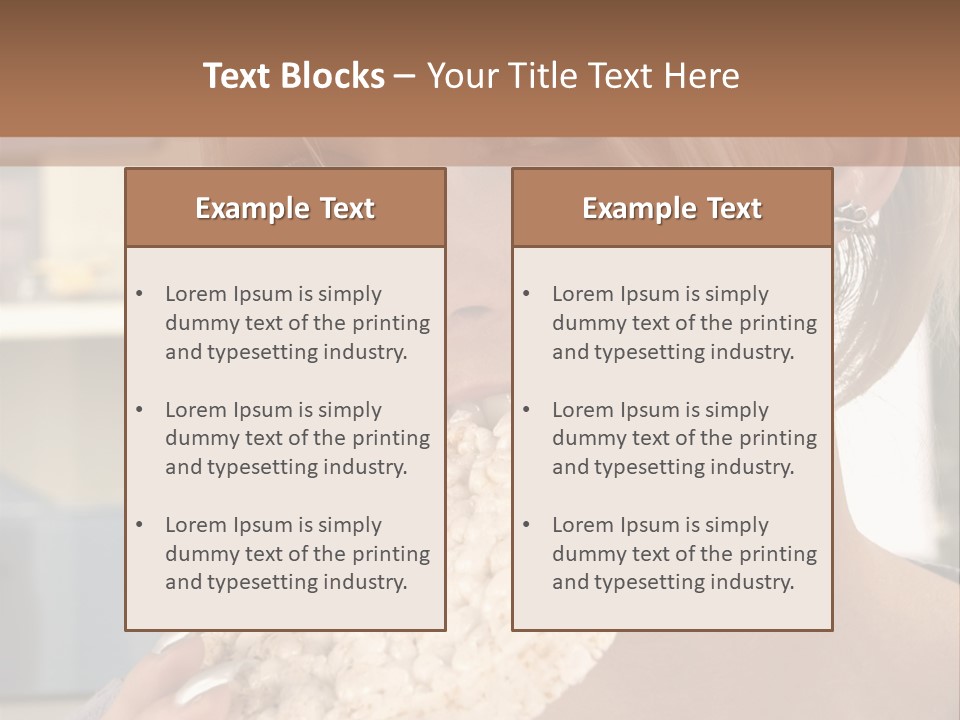 Healthy Habits Portrait PowerPoint Template