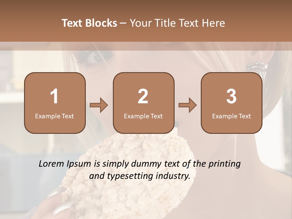 Healthy Habits Portrait PowerPoint Template