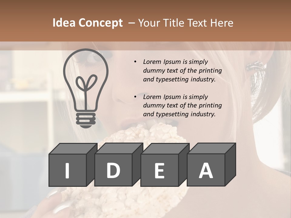 Healthy Habits Portrait PowerPoint Template