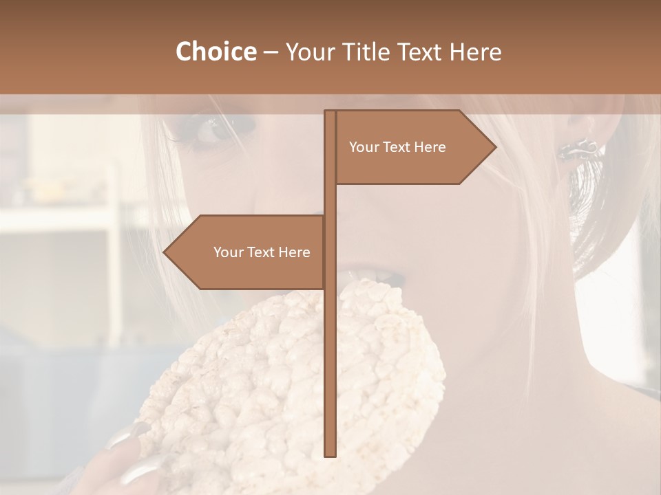 Healthy Habits Portrait PowerPoint Template