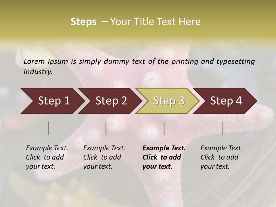 Aquatic Star Echinoderm PowerPoint Template